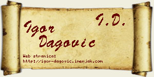Igor Dagović vizit kartica